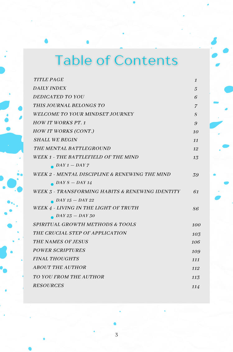 Table of Contents
